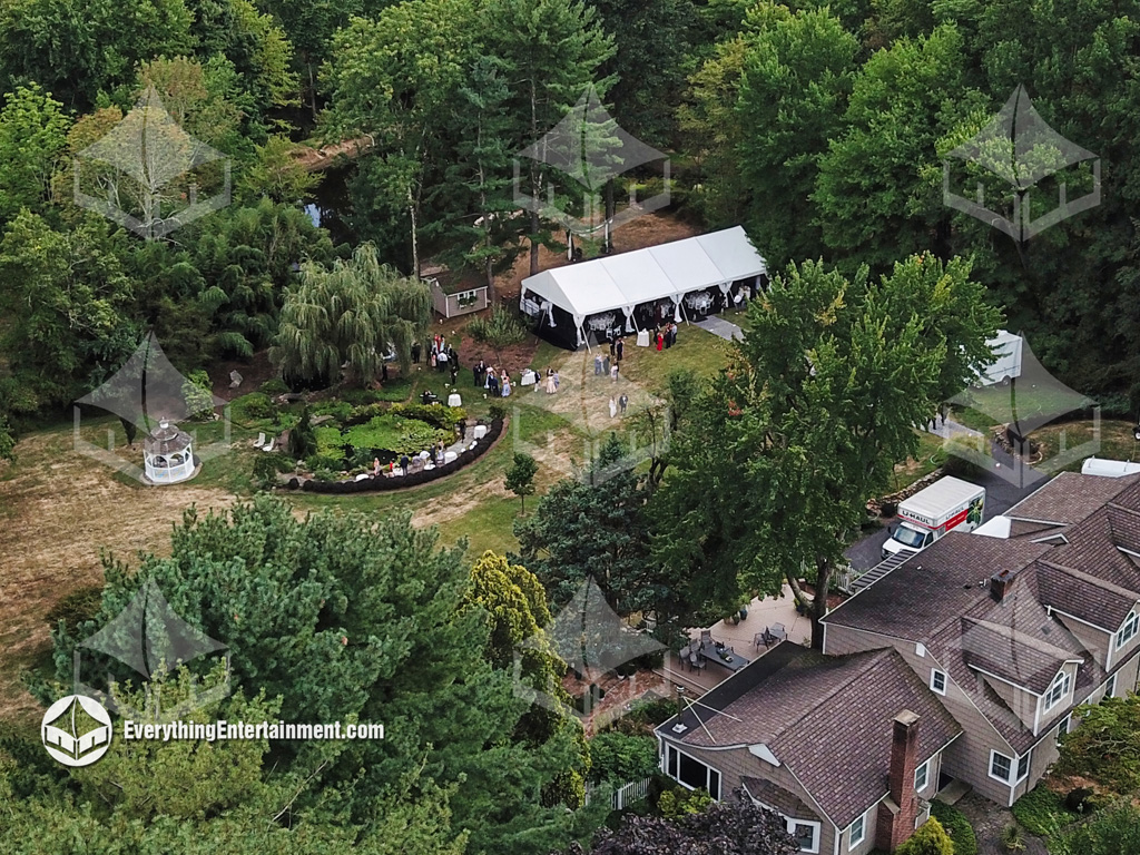 30x60 Wedding Tent in Mendham Township Backyard