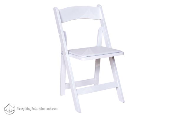 White 2025 padded chair