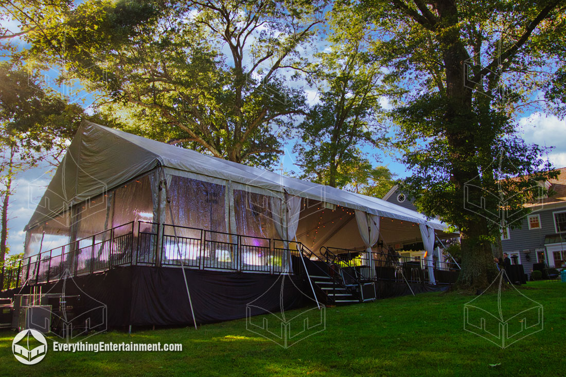 30x60 Wedding Tent in Mendham Township Backyard