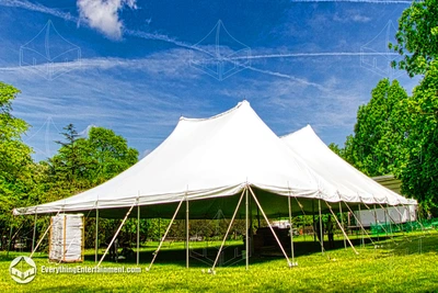 A 60x90 Tension Tent on grass in Middletown, NJ
